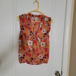 Eyelash Couture Sheer Floral Top